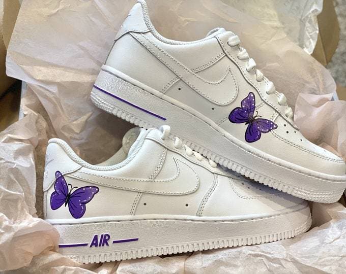 Purple Butterfly Air Force 1 AF1 Custom