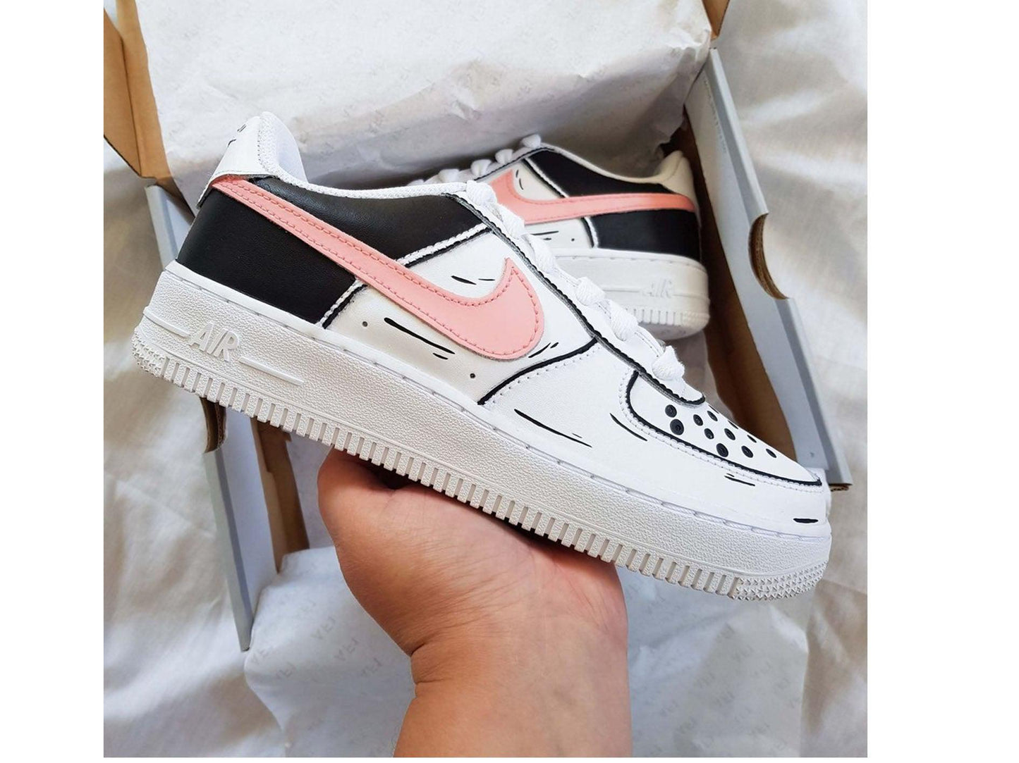 Pink Hook Air Force  1 Custom