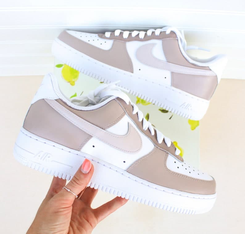 Neutrals Colorblock Custom Air Force 1 Handpainted