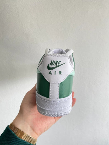 Custom Air Force 1 sage Colour Block