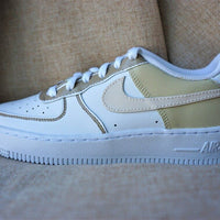 Custom Nike Air Force 1 (AF1s) Beige