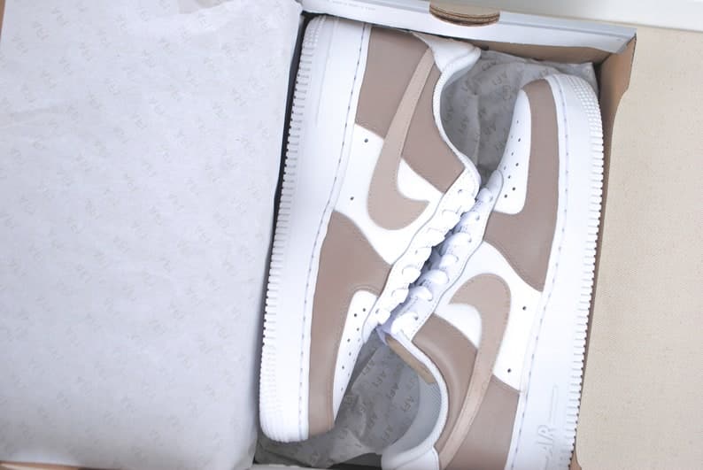 Beige Colorblock Custom Air Force 1