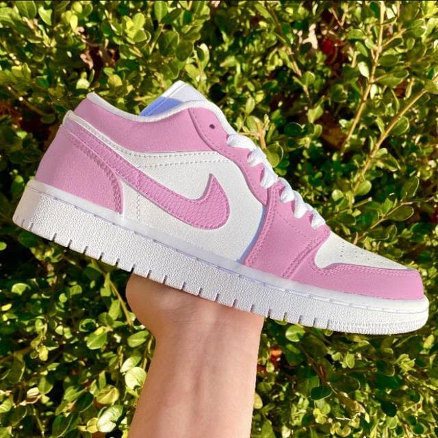 Custom Air Jordan 1 Baby Pink Colorblock 🎀🌸