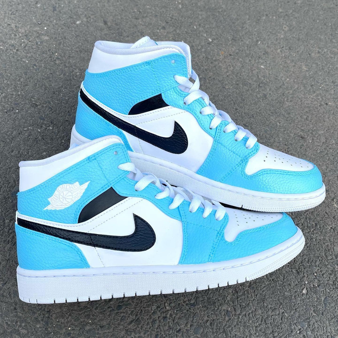 Custom Air Jordan 1 Blue Black