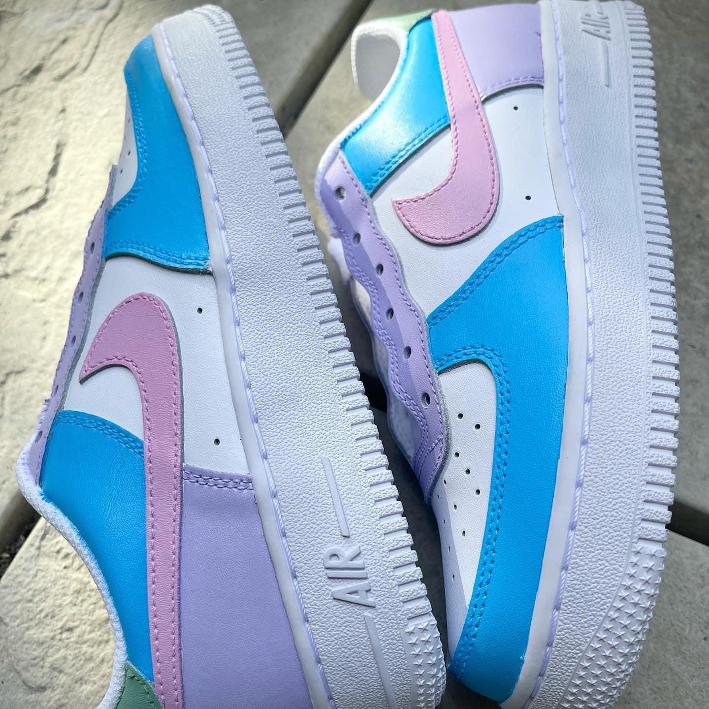 Custom Air Force 1 Blue Purple