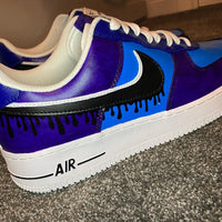 Custom Air Force 1 Blue Drip