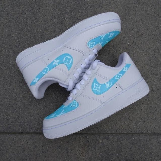 Custom Air Force 1 Blue LV