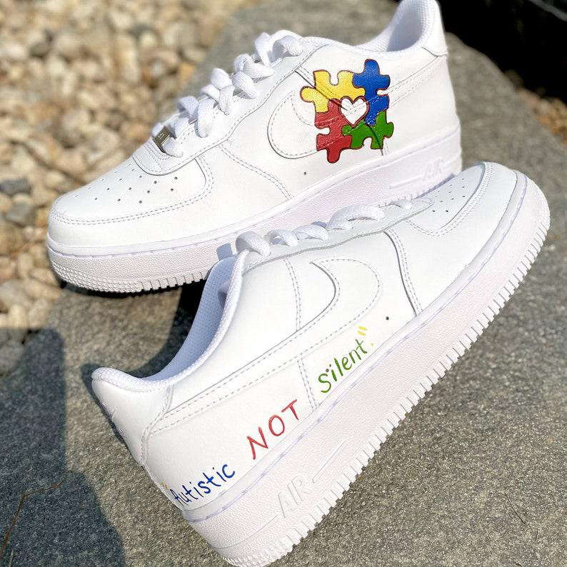 Custom Air Force 1 Autism Awareness