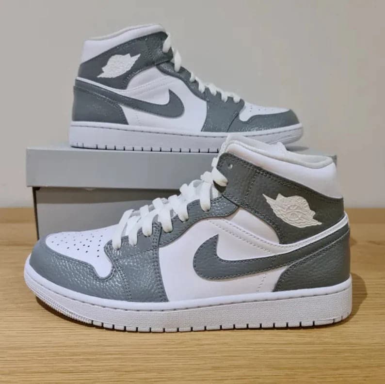 Custom Grey Nike Air Jordan 1