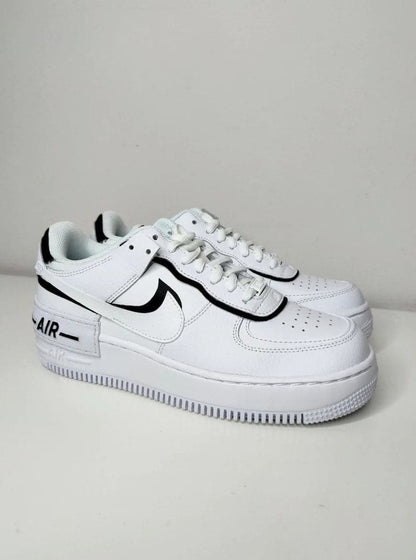 Custom Nike Air Force 1 Black and White Shadows