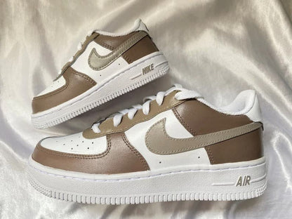 Custom Air Force 1 mocha Mommy Daughter
