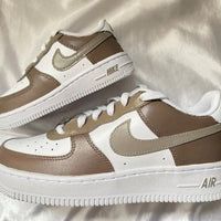 Custom Air Force 1 mocha Mommy Daughter