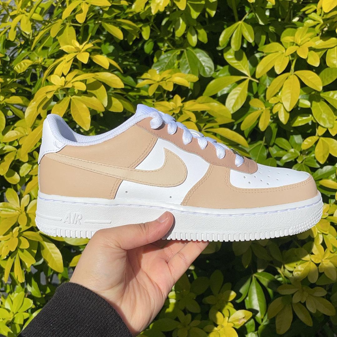 Triple Beige Customs air force 1