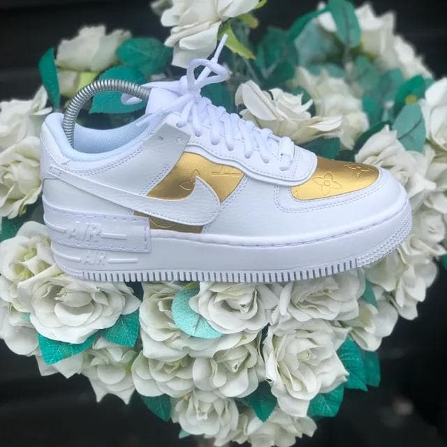 Custom Air Force 1 Shadow Gold LV
