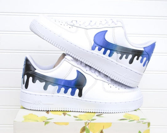 Rainbow Air Force 1 Handpainted Rainbow Design Men