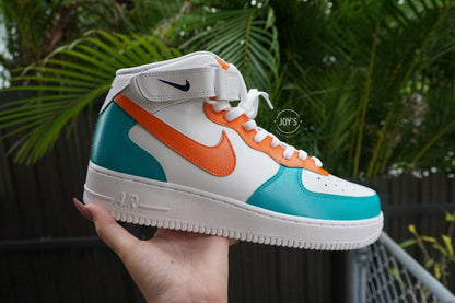 Turquoise Sunset Custom Nike Air Force 1
