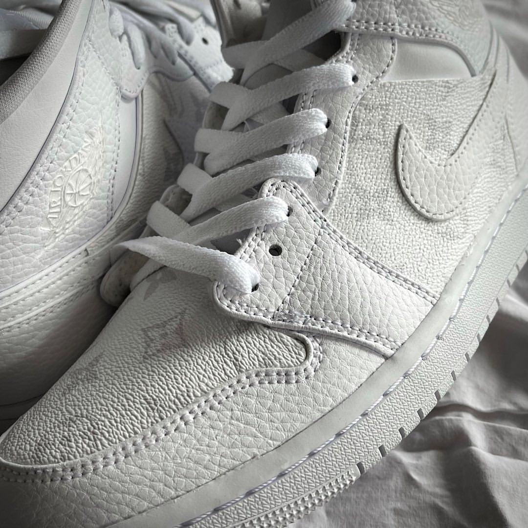 Custom Air Jordan 1 White Design