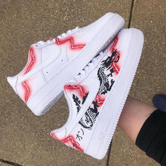 Custom Air Force 1 Black Dragons