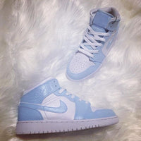 Custom Powder Blue Air Jordan 1