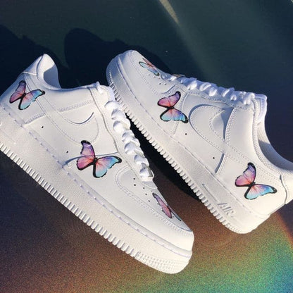 Custom Air Force 1 butterfly fade