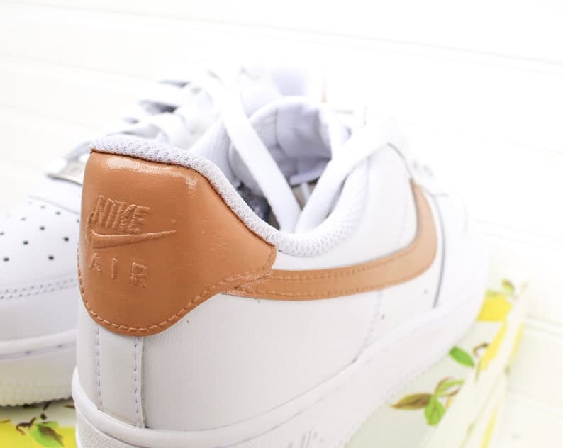 Check Colorblock Air Force 1 Handpainted Custom