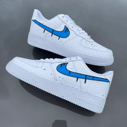 Custom Air Force 1 Dripping blue