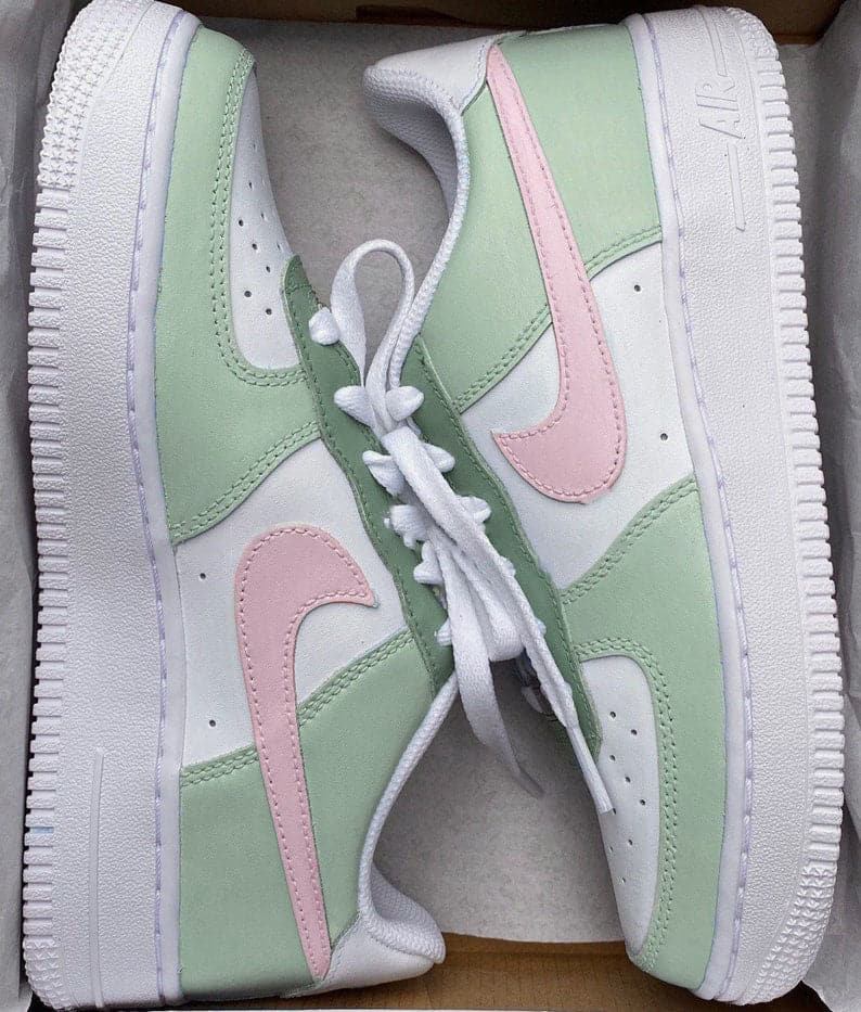 Nike Air Force 1 X Sage and Rose Pink