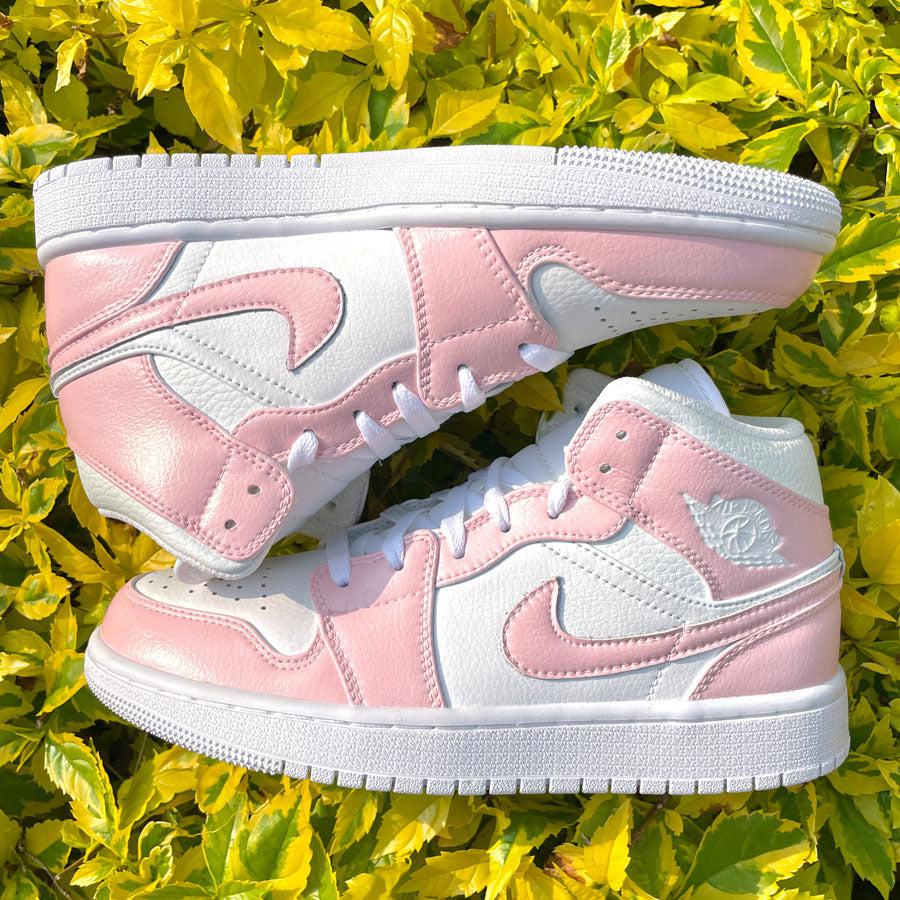 custom air jordan 1 pink