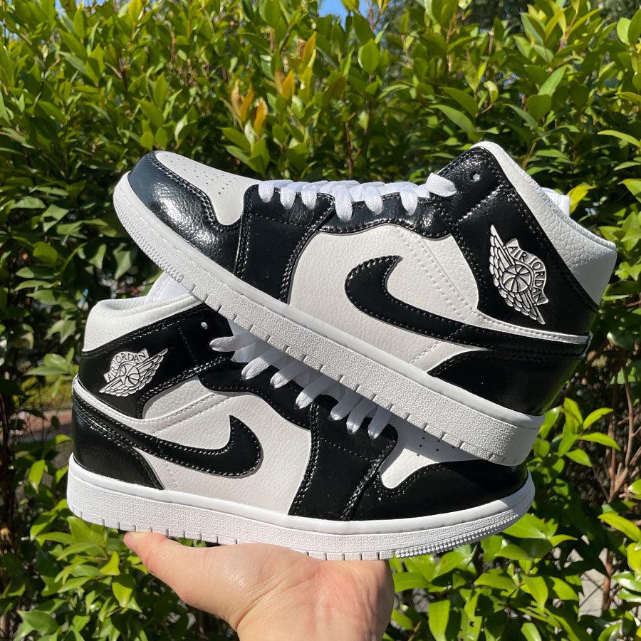 custom air jordan 1 black