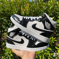 custom air jordan 1 black