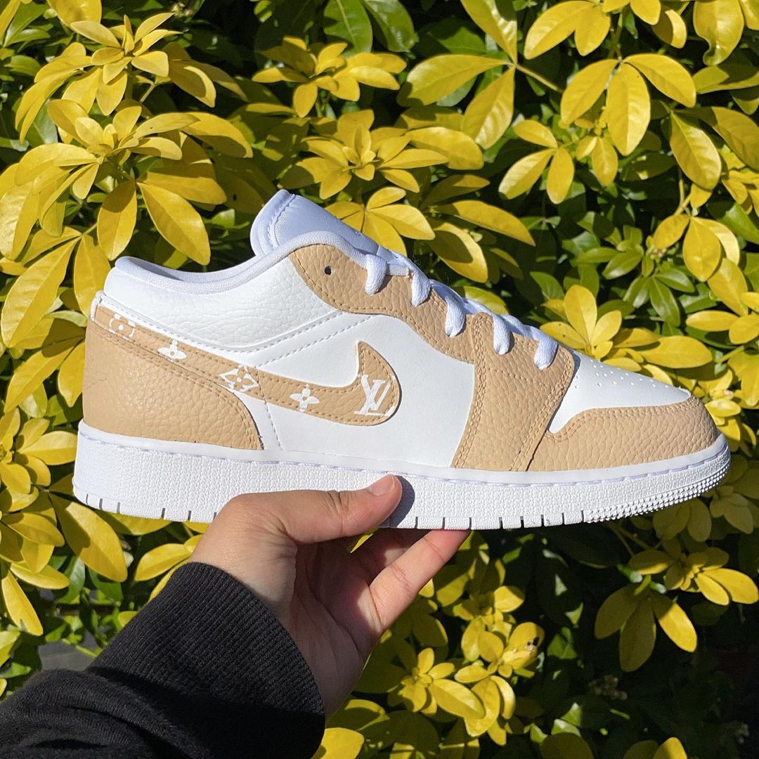 Beige Air Jordan 1 Low
