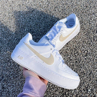 Custom Nike Air Force 1 Sage Low Beige Tan