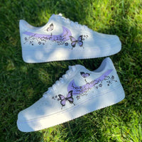 Custom Air Force 1 Purple Butterfly Dreamland
